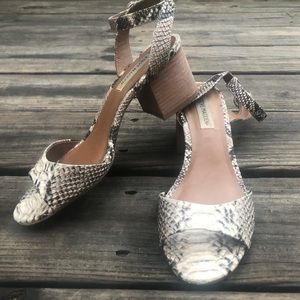 Steve Madden snakeskin heeled sandals